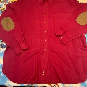 Vintage wool Pendleton button up w elbow patch